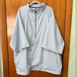 Sunice Men's Light Blue Golf Windbreaker 1/2 Zip Jacket L Water Resistant
